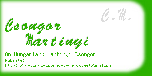 csongor martinyi business card